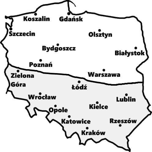 Mapa Polski